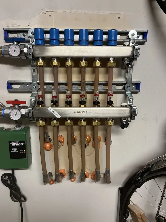 Plumber performing Gas Line Installation at a residential property in Perkiomen